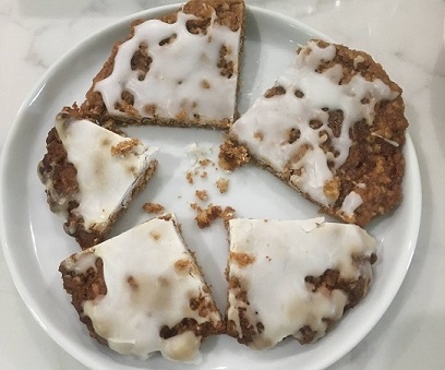 iced apple butter oatmeal cookies